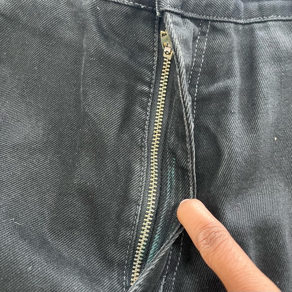 Vintage Boss by IG spellout black wide leg skater baggy jeans 36 actual 34x31 - Picture 8 of 16